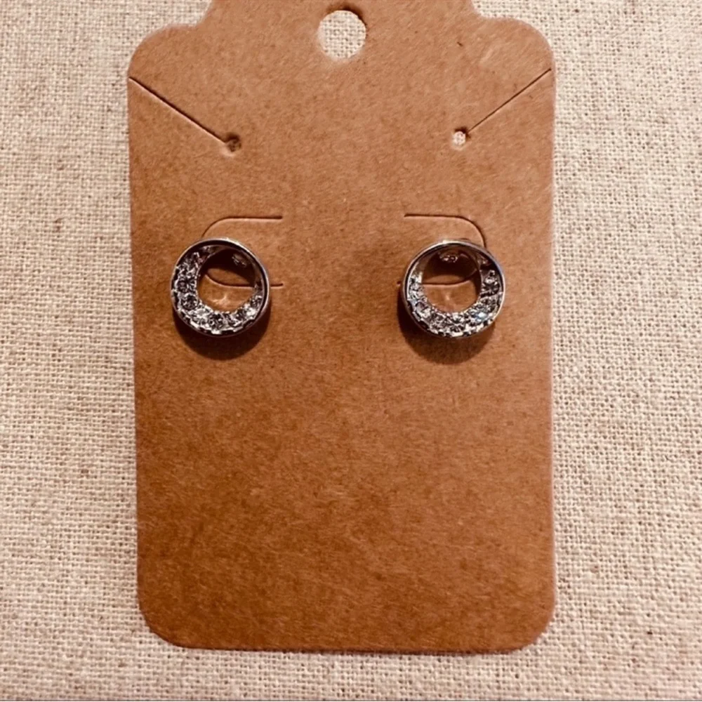 Boutique | Earrings | Circular with Clear Stones - Picture 3 of 6